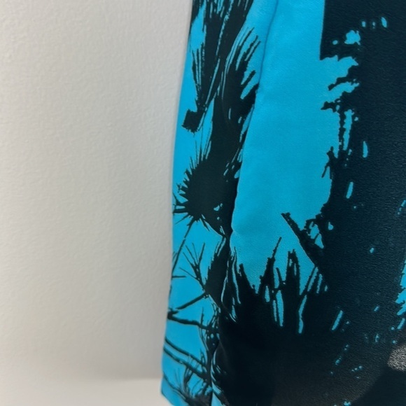 Olivaceous Sheer Shorts Romper Beach Swim Coverup Size S Tropical Print Pockets - Picture 5 of 16